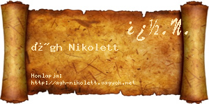 Ágh Nikolett névjegykártya